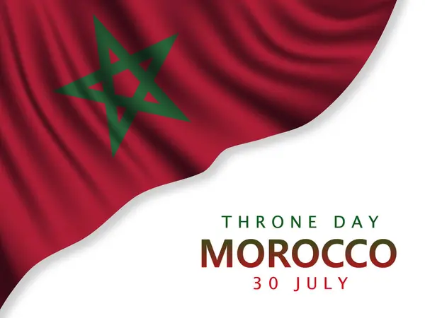 Fas bağımsızlık günü vektör bannesi