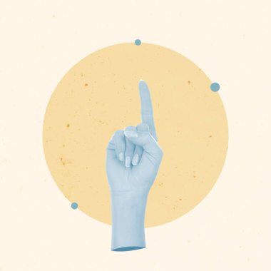 Yeşil Enerji El Montajı. Modern Moda Yaratıcı Sanat Kolajı. Reklam Posteri Poster Posta Kartı Pilotu. Doku Kopya Arkaplanı Uzay Tasarımı. Retro Vintage Pastel Renkleri.