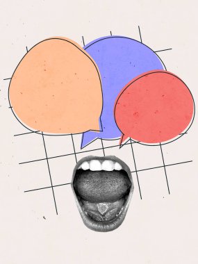 Retro Business Concept Creative Art Collage Poster Posteri Modern Doku Kopyalama Arkaplanı Boşluğu 