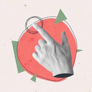 Retro Business Concept Creative Art Collage Poster Posteri Modern Doku Kopyalama Arkaplanı Boşluğu 