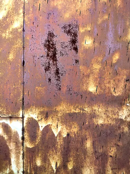 Corroded Metal Background Rusted Blue Painted Metal Wall Rusty Metal — Stock Photo, Image