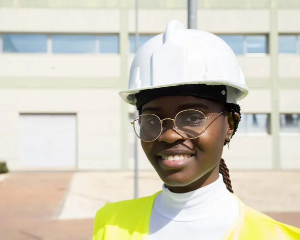 Portrait of an African-American woman engineer