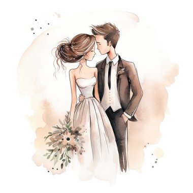 formal wear, clothing, dress, fashion, gown, wedding, wedding gown, art, person, drawing, adult, bridegroom, male, man, figurine, book, comics, publication, suit, textile, pantsuit, occasion, human being, event, environment, object, technology, cerem clipart