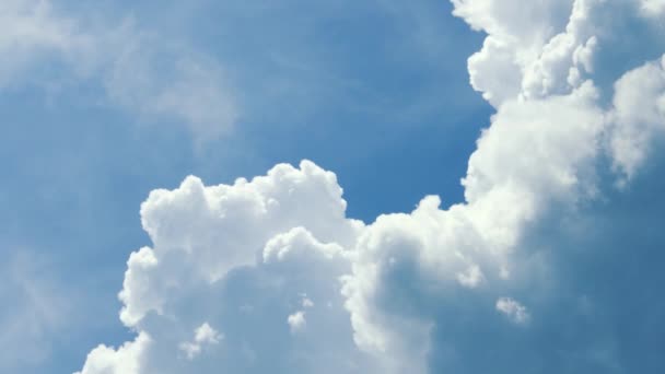 Vista Delle Nuvole Cielo Limpido Dopo Pioggia — Video Stock