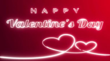 Sevgililer Günü animasyonunuz kutlu olsun. Yeşil ekran versiyonu, Sevgililer Günü için Suitables. 4k video metni canlandırıldı.