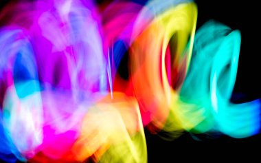 Soyut renkli düzensiz satır arkaplanı. Uzun pozlama. Hafif resim fotoğrafçılığı