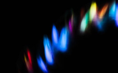 Soyut renkli düzensiz satır arkaplanı. Uzun pozlama. Hafif resim fotoğrafçılığı.