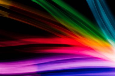 Soyut renkli düzensiz satır arkaplanı. Uzun pozlama. Hafif resim fotoğrafçılığı.