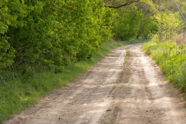 Yol şehrin dışına doğru gidiyor.