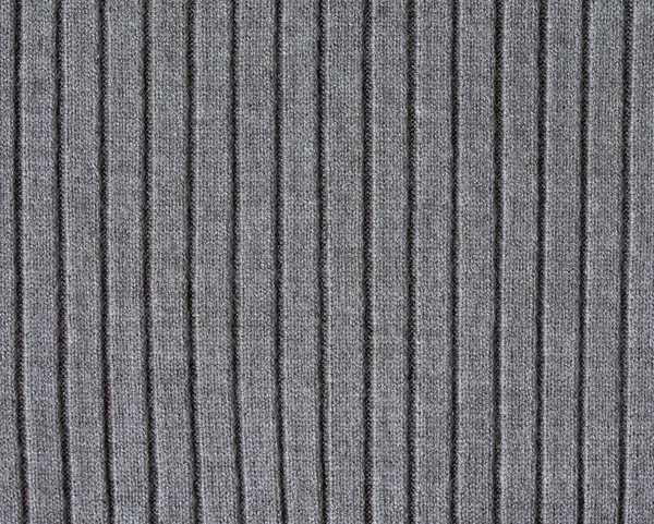 背景のための灰色の編まれた生地の質 — ストック写真