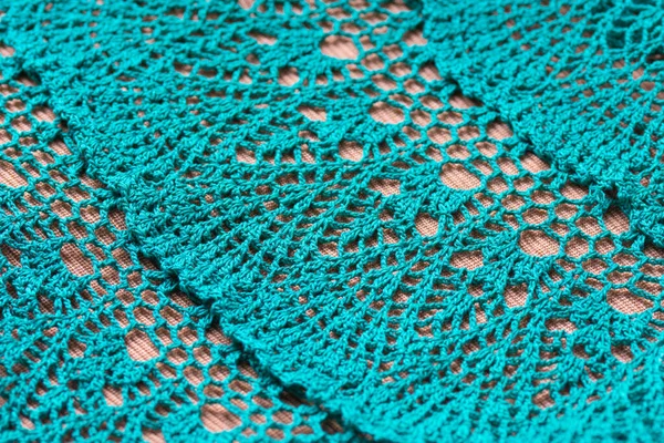 Padrão Crochet Fio Algodão Valances Para Bainha — Fotografia de Stock