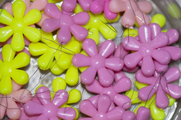 Gekleurde Plastic Naalddriaders Voor Slechtzienden — Stockfoto