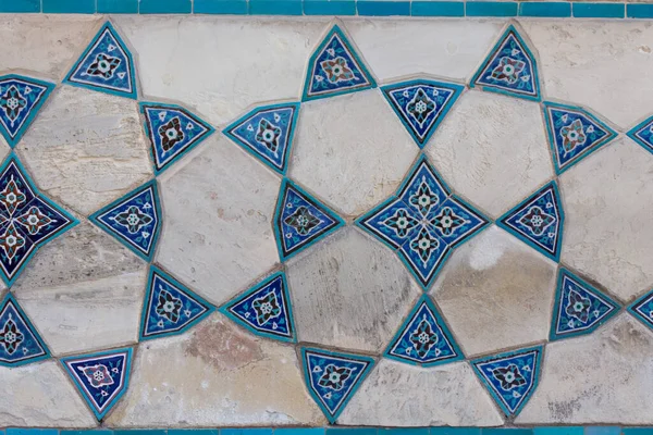 Ahmed Nın Mozolesinin Duvarlarında Antik Boyanmış Fayanslar — Stok fotoğraf
