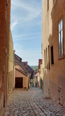 Rotenburg şehrinin güzel manzarası 