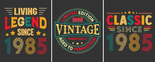 Living Legend Seit 1985 Limited Edition 1985 Vintage Premium Qualität — Stockvektor