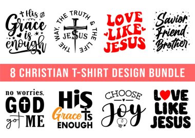 Hıristiyan SVG tasarım paketi, Hıristiyan tırnak demetleri, Hıristiyan tırnak demetleri, Hıristiyan tişörtü tasarımları