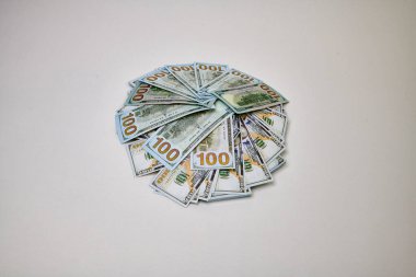 Büyük para yığını Amerikan dolarları. 