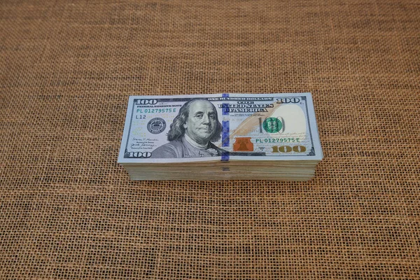 100 Ons Dollar Bankbiljetten — Stockfoto
