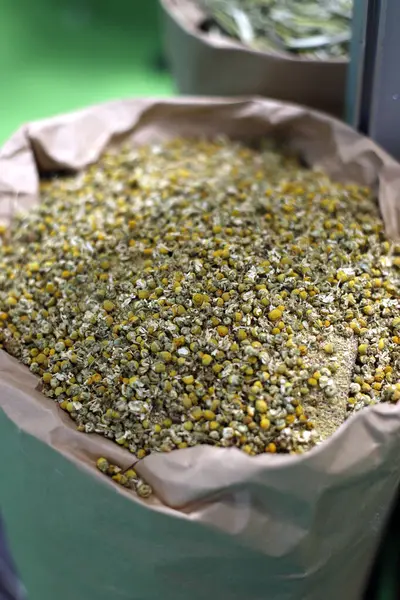 dried chamomile in a bag for sale in bulk