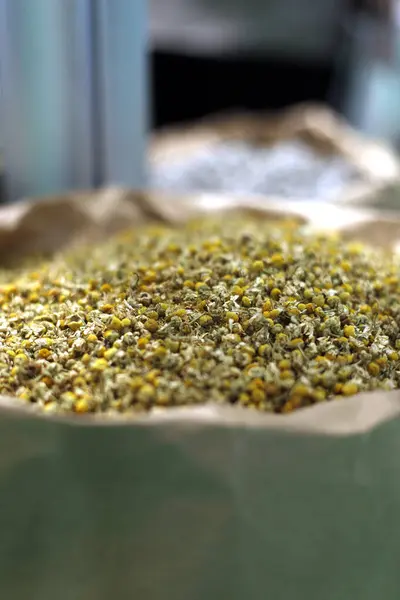 dried chamomile in a bag for sale in bulk