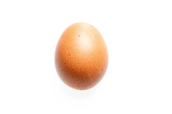 Brown Chicken Egg Isolated White Background — Stock Photo, Image