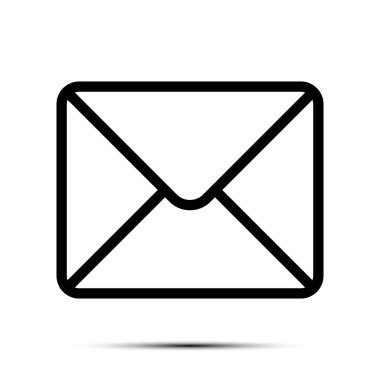 E- posta Simgesi Taslak Vektörü, İleti Simgesi, Gelen Kutusu İşareti, İleti Sembolü, Zarf Özeti Siyah ve Beyaz, Harf Gönderme Vektörü Resimleri