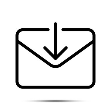 E- posta Simgesi Taslak Vektörü, İleti Simgesi, Gelen Kutusu İşareti, İleti Sembolü, Zarf Özeti Siyah ve Beyaz, Harf Gönderme Vektörü Resimleri