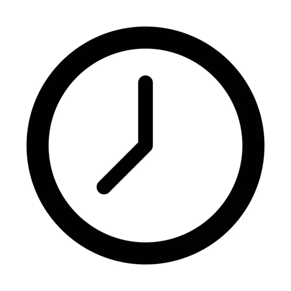 Yüz Saati Vektörü Düzlüğü Saat Yüzü Vektörü Tasarımı Sunumu Web — Stok Vektör