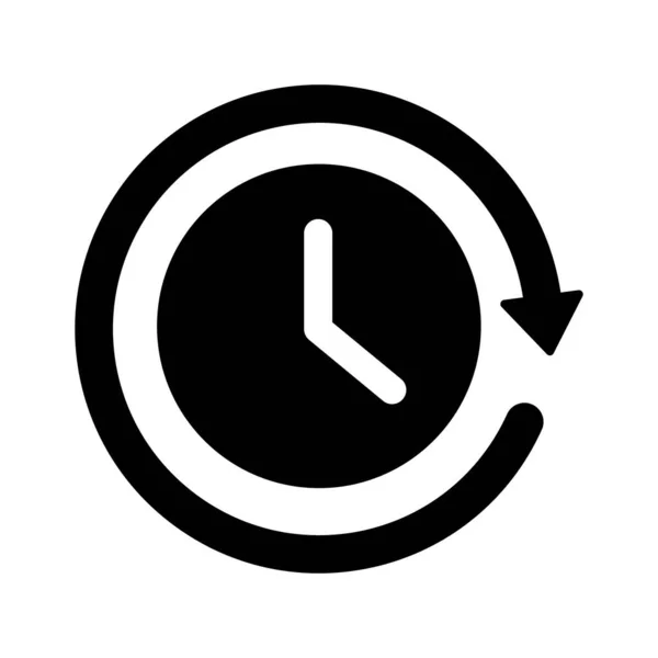 Reloj Cara Vector Plano Reloj Cara Vector Aislado Reloj Pared — Archivo Imágenes Vectoriales