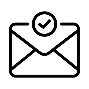 Güncel E- posta Simgesi Vektörü, İleti Simgesi, Posta Simgesi, Gelen İşareti, İleti Sembolü, Zarf Siyah ve Beyaz, İleti Gönderen Vektör Resimleri