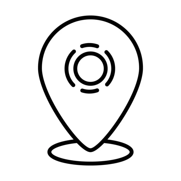 Icône Localisation Pointeur Broche Icône Gps Symbole Navigation Signe Direction — Image vectorielle