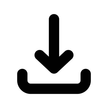 Simge İndir, İndir, Mobil Uygulama için Sembol İndir ve Web Sitesi, Kullanıcı Arayüzü Simgesi Tasarım Elemanı İllüstrasyonu