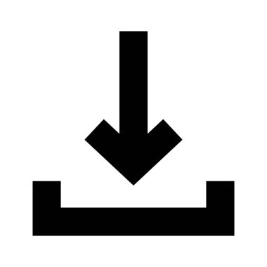 Simge İndir, İndir, Mobil Uygulama için Sembol İndir ve Web Sitesi, Kullanıcı Arayüzü Simgesi Tasarım Elemanı İllüstrasyonu