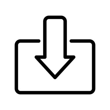 Simge İndir, İndir, Mobil Uygulama için Sembol İndir ve Web Sitesi, Kullanıcı Arayüzü Simgesi Tasarım Elemanı İllüstrasyonu