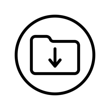 Simge İndir, İndir, Mobil Uygulama için Sembol İndir ve Web Sitesi, Kullanıcı Arayüzü Simgesi Tasarım Elemanı İllüstrasyonu