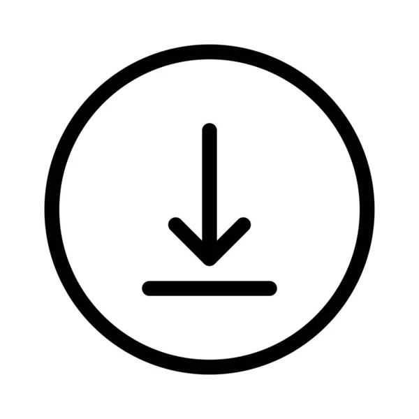 Descargar Icono Descargar Botón Descargar Símbolo Para Aplicación Móvil Sitio — Vector de stock