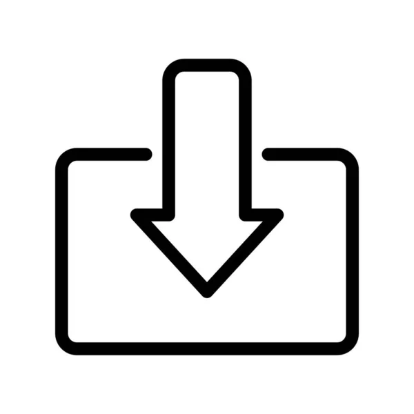 Baixar Ícone Botão Download Baixar Símbolo Para Aplicação Móvel Site —  Vetores de Stock