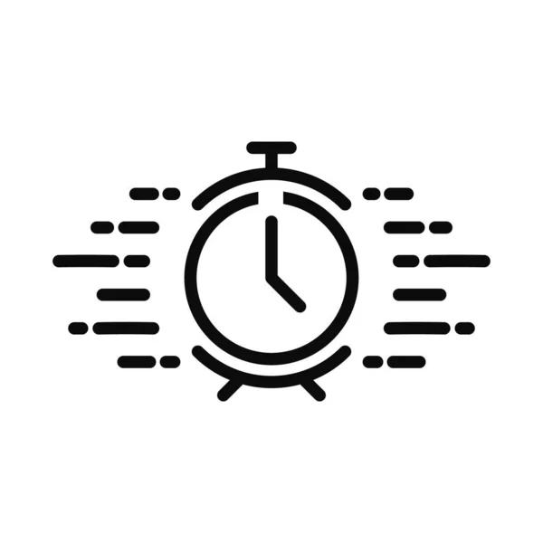 Fast Clock Vector Icon Fast Service Icon Quick Speedy Face — Διανυσματικό Αρχείο