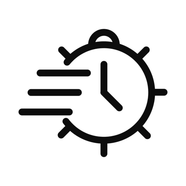 Icono Vectores Reloj Rápido Icono Servicio Rápido Reloj Facial Rápido — Vector de stock