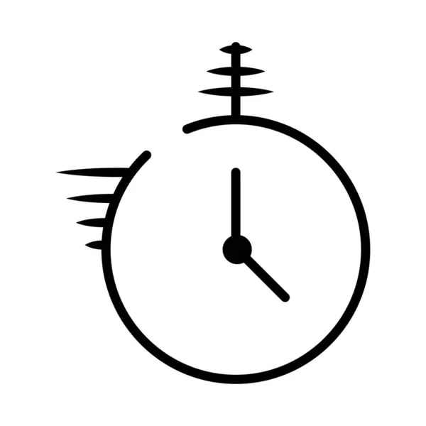 Schnelle Clock Vector Icon Schnelle Service Icon Schnelle Und Schnelle — Stockvektor