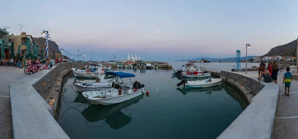 Monemvasia Dorf Griechenland August 2021 Blick Auf Den Hafen Dorf — Stockfoto