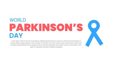 Dünya Parkinson Günü, Dünya Ulusal Günü için arka planın vektör çizimi