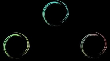 Kara delik rüzgar dairesi hareketli animasyon