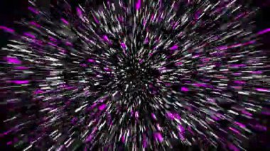 Yıldızlar gece hareket ediyor. Canlandırma ayartıcısı. 