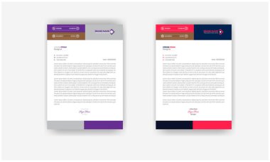 Temiz şirket antetli şablon tasarımı, modern antetli tasarım şablonu, profesyonel şirket antetli şablonları iş için şablonlar 