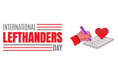 Uluslararası solcular Günü tasarım ayartması 