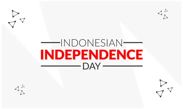 stock vector Indonesian independence day design templet