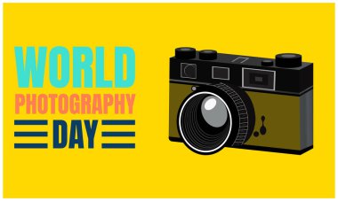 dünya fotoğraf günü, poster ve afiş tasarımı dünya fotoğraf günü için