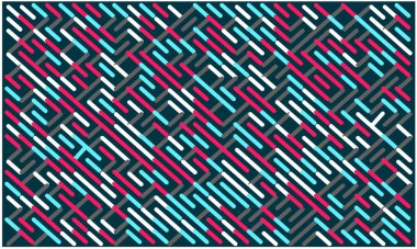 Soyut Geometrik Desen üretken hesaplama sanatı çizimi