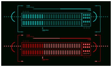 Bilimkurgu HUD Arayüz Templet tasarımı